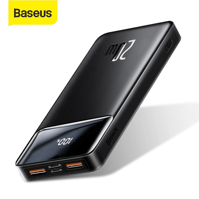 ✙Baseus Baseus Power Bank 30000mAh/20000mAh/10000mAh PD Fast Charging Pack Powerbank  Portable External Charger Battery