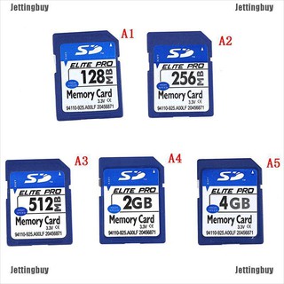 [Jettingbuy] การ์ดมาตรฐานดิจิทัล 128MB 256MB 512MB 2GB 4GB SD