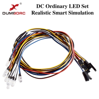 【ขายดี】🔥ชุดไฟ LED 12 ดวง 12 ดวง ระบบไฟ 12 ดวง สําหรับรถบังคับ รถบรรทุกบังคับ 12 ระบบไฟ LED Drift On Road DUMBORC DC