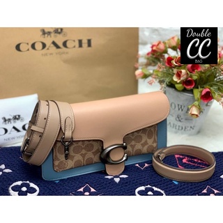 (แท้ 💯%‼) COACH TABBY SHOULDER BAG 26 IN BLOCKED SIGNATURE