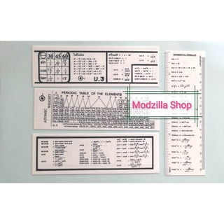 ไม้โปรสูตร ไม้บรรทัดสูตร ไม้โปรแทรกเตอร์ ไม้โปรขาว ไม้บรรทัด Protractor Ruler Protracter