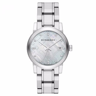 Burberry Diamond Accent Stainless Steel Ladies Watch BU9125