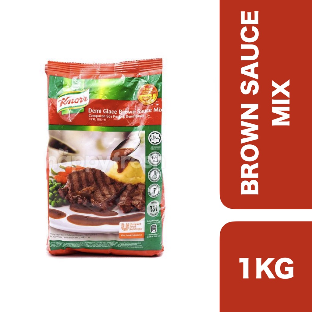 Knorr Demi Glace Brown Sauce Mix 1 KG ++ คนอร์ ซอสน้ำตาลเดมิ เกลซ มิกซ์ 1 กก