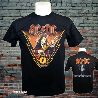 CKMq เสื้อวง AC DC วงร็อค ไม่มีตะเข็บข้าง คอฟิต ป้ายUS เสื้อร็อค เสื้อผ้าวินเทจ เสื้อทัวร์ วงดนตรีร็อคต่างปร   กล่อง