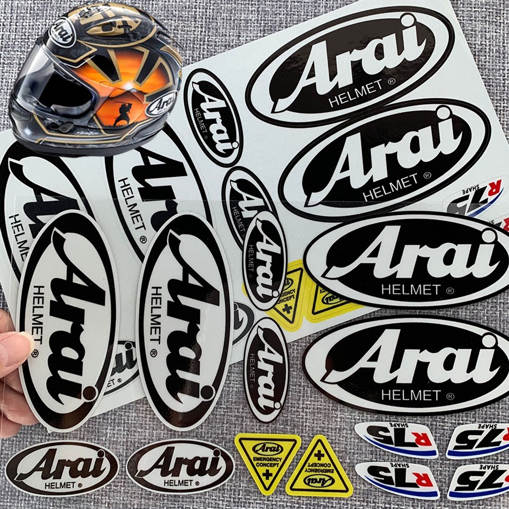 หมวกกันน็อค Arai Sponsor หมวกกันน็อคมอเตอร์ไซค์สติ๊กเกอร์สะท้อนแสง
