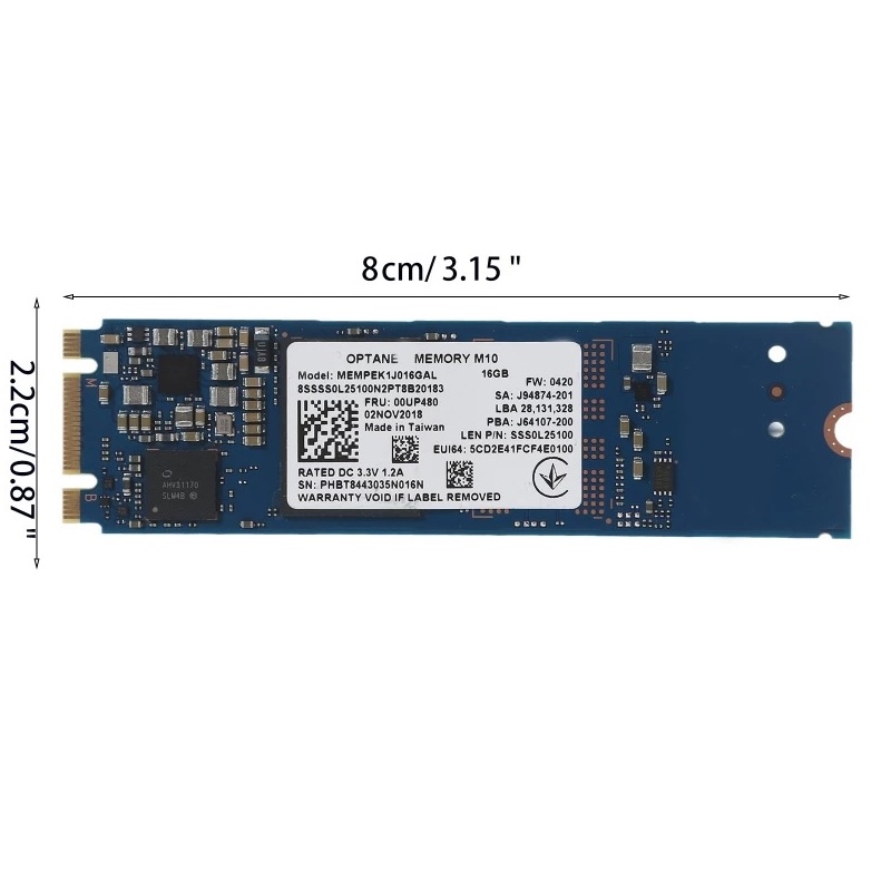 SSD M10 16G M.2 สําหรับโน้ตบุ๊ก Intel Optane