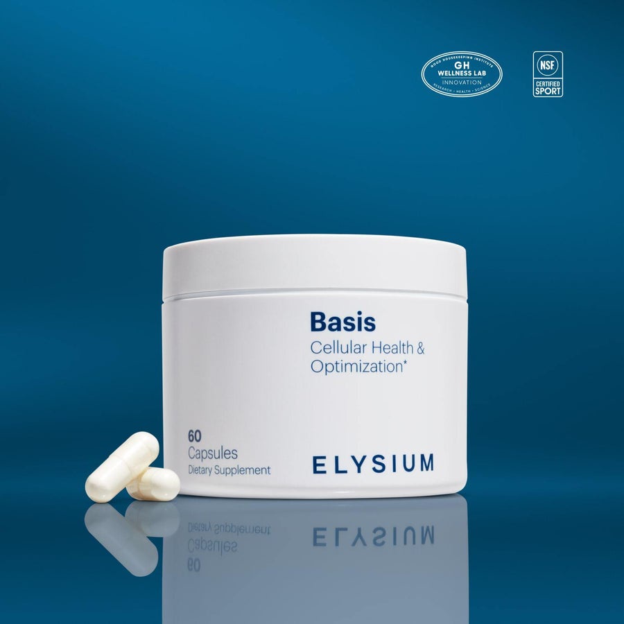 Elysium Health Basis NAD+ Supplement for Cellular Aging 60 Capsules, ผลิต 11.2024 หมดอายุ 11.2027
