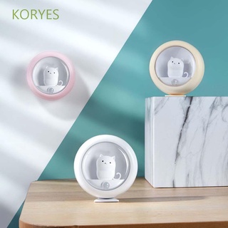 Koryes Mini Night Light Cat โคมไฟติดผนังแม่เหล็กน่ารักหลากสี