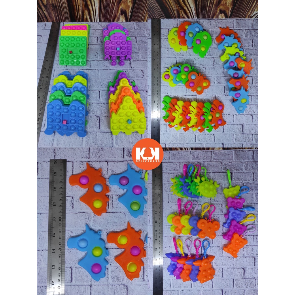 GANTUNGAN POP IT SIMPLE SIMPLE SIMPLE MINI CHARACTER ผู้แขวน / POP IT ผู้แขวน / POP IT MINI / POP IT