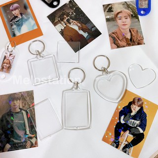 🌟 พร้อมส่ง 🌟 พวงกุญแจ กรอบรูปพลาสติกใส สำหรับใส่รูปภาพ