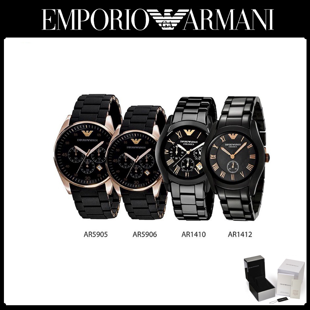 Emporio Armani ของแท้100% AR5905 ,AR5906 ,AR1410,AR1412 - นาฬิการุ่นฮิตของแท้ นาฬิกาผู้หญิงผู้ชาย สินค้าพร้อมจัดส่ง A-82