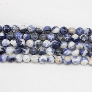 SODALITE ลูกปัดหินธรรมชาติสีฟ้าสําหรับทําเครื่องประดับ