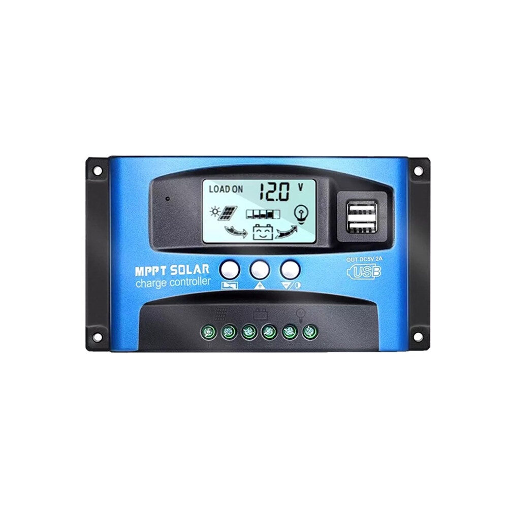 PowMr Solar Charge Controller MPPT 30A 40A 50A 60A 100A Dual USB จอแสดง ...