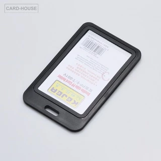 กรอบใส่บัตรพนักงาน แนวตั้ง 12 สี Double-side PP Card Holder T-001V บรรจุ 1 ชิ้น