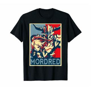 แฟชั่น เสื้อยืดแขนสั้นพิมพ์ลาย Mordred Fate Apocrypha สําหรับผู้ชาย