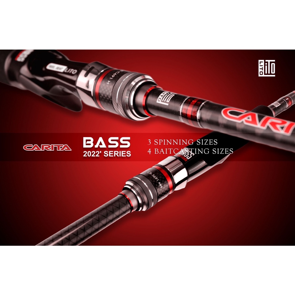 คันตีเหยื่อปลอม LITO 2022' CARITA BASS SERIES