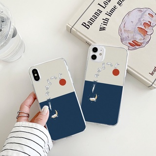 cat diving เคสไอโฟน 8พลัส iPhone Xr Xs X max เคส 12 13 11 14 pro max 7 8 se2020 14plus 7plus anime case นิ่ม