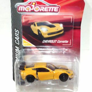 รถเหล็ก Majorette เชฟโรเลต โคเวท สีเหลือง Chevrolet Corvette Street Car