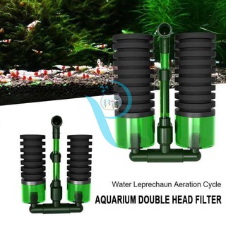 QANVEE Bio Sponge Filter QS-100A,QS-200A กรองฟองน้ำ ติดข้างตู้ พร้อมช่องใส่วัสดุกรอง