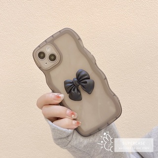 เคสโทรศัพท์มือถือแบบนิ่ม TPU ใส กันกระแทก แต่งโบว์ 3D เรียบง่าย สําหรับ Realme 9 8 V13 5G 8S GT2 GT NEO 2 Q3i Q3 Narzo 30 5G