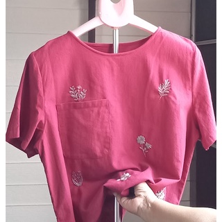 เสื้อผ้าฝ้ายเนื้อนุ่ม เสื้อผ้าฝ้ายปักมือลายน่ารัก เสื้อผู้หญิงปักมือ