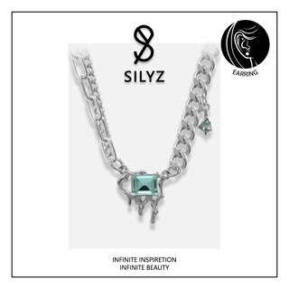 Silyz สร้อยคอเพทาย Titanium Steel Necklaceสร้อยคอ Y2K Style Y-115