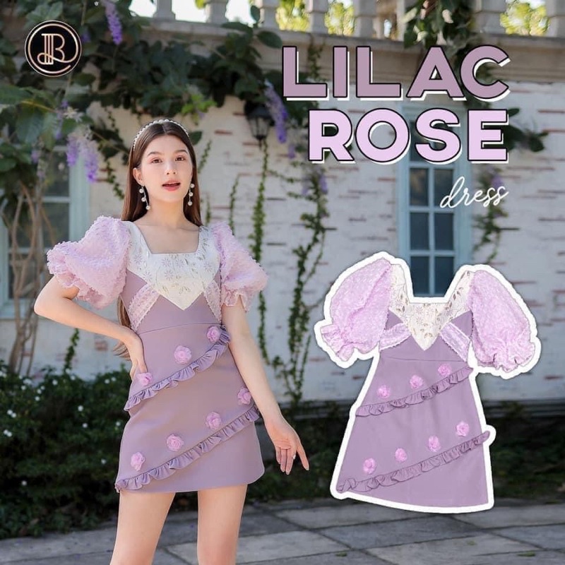 BLT BLAND เดรส สีม่วงน่ารักแนวคุณหนูๆ