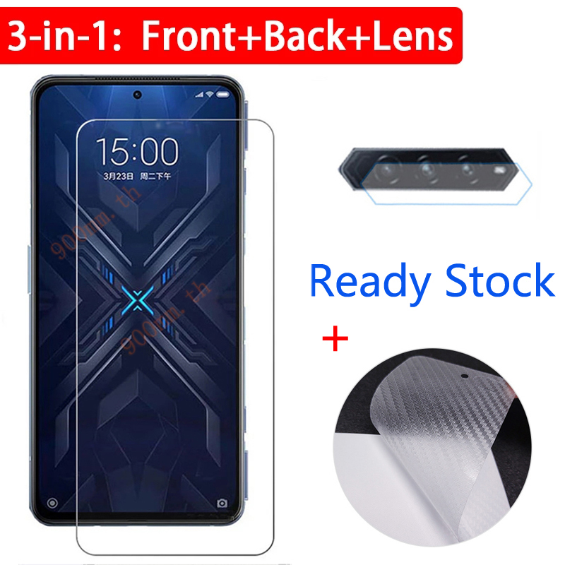 ฟิล์มกระจก Black Shark 4 Pro กระจกนิรภัย HD ป้องกันหน้าจอ สำหรับ Xiaomi Black Shark 4 3 2 Pro Xiaomi Poco X3 Pro ฟิล์มกระจกกันเลนส์กล้อง