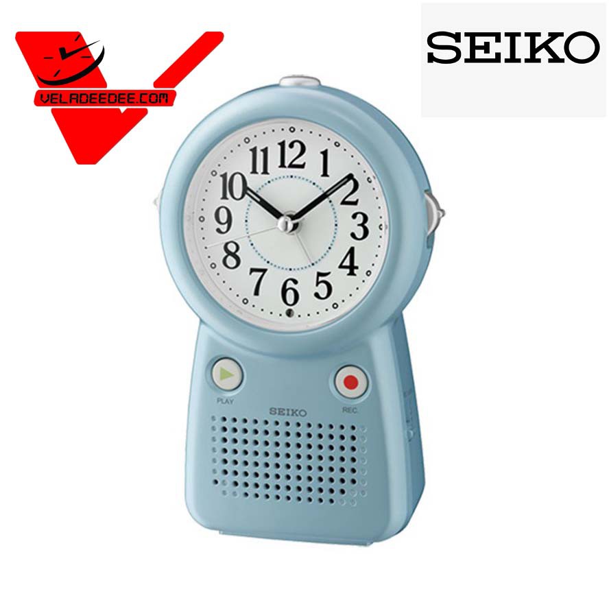 ไซโก้ นาฬิกาปลุก บันทึกเสียงปลุกได้ SEIKO Recording Beep Alarm QHE158L  ของแท้ 100% รับประกันศูนย์ไซโก้ 1 ปี