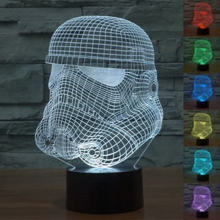 โคมไฟตั้งโต๊ะ Star Wars Stormtrooper  Night Light 7 สี ทหาร Gift ของขวัญ