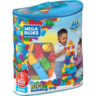 (80ชิ้น)Mega Bloks  First Builders  Big Building Bag  (80 PCS) ตัวต่อ เมกะ บล๊อค บล๊อคตัวต่อ