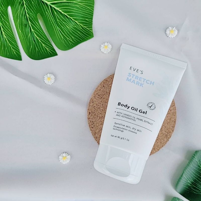 พร้อมส่งEVES STRETCH MARK BODY OIL GEL(ลดรอยแตกลาย)EVEs Booster White