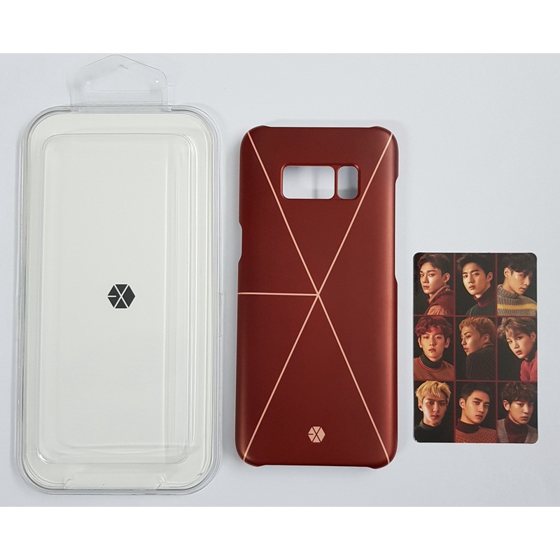 S8 SAMSUNG x EXO ของแท้ 100% Case เคส Samsung Galaxy สีแดง + การ์ด