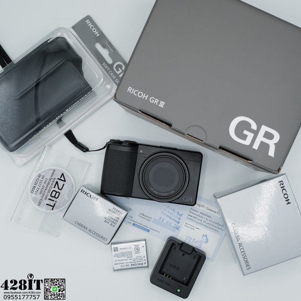 [มือ2]RICOH GR III ประกันศูนย์ไทย แถมแบตแท้เพิ่ม กระเป๋าแท้ ที่ชาร์จแท้เพิ่ม คุ้ม