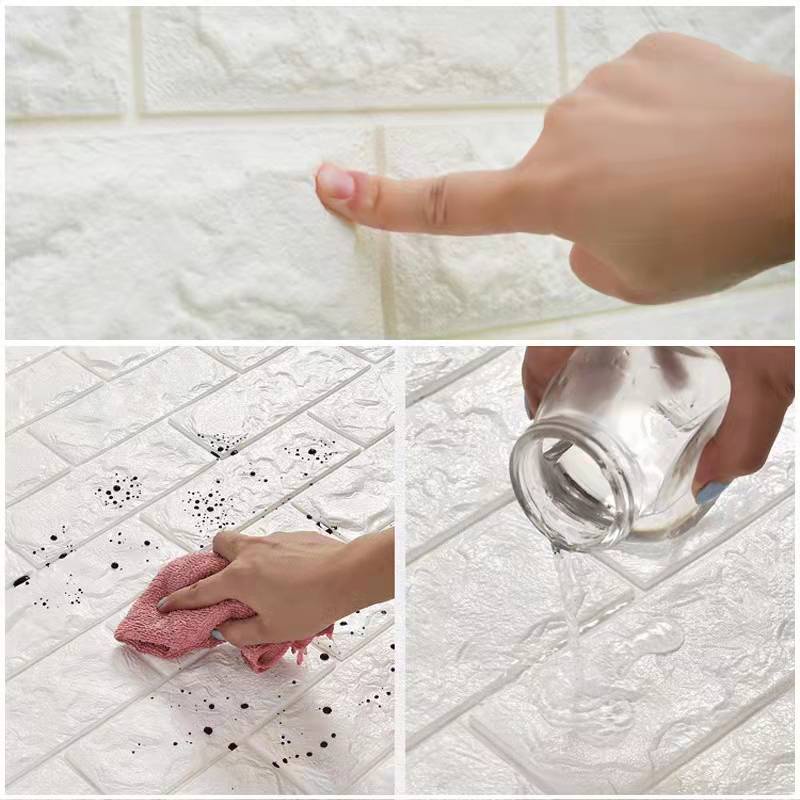 My home ‼️ถูกสุด‼️ วอลเปเปอร์ติดผนัง 3 มิติ แผ่นใหญ่ มีกาวในตัว สติ๊กเกอร์ติดผนัง  Wallpaper 3D ขนาด: 38.5 ซม. X 35 ซม. ราคา ถูกที่สุด ดีลบีเคเค แกลเลอรีภาพที่ 4