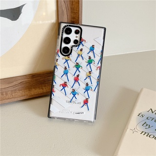 CASETIFY【zebra Crossing pedestrian】James เคสโทรศัพท์มือถือแบบนิ่ม TPU ใส กันกระแทก สําหรับ Samsung Galaxy S23 Ultra Plus S22 Ultra S20 S21 Ultra Plus S20+