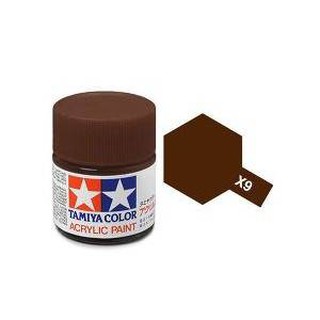 สีสูตรน้ำ TAMIYA X-9 Brown (10 ml)