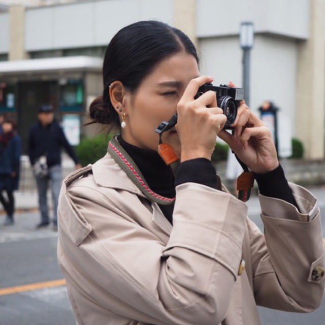 สายคล้องกล้อง Red Rope wint Olive Small size / Camera Strap สายคล้องกล้อง สายสะพายกล้อง by YES IDID