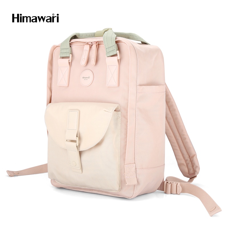 HIMAWARI กระเป๋าเป้สะพายหลัง กันน้ำ 13” Laptop Backpack รุ่น HM-200 สี #03 Pink Ivory