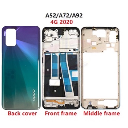 บอดี้ Body ฝาหลัง เคสกลาง กรอบหน้าจอ LCD สําหรับ oppo A52 A72 A92 2020 4G