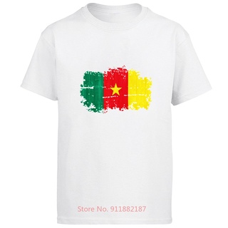 T-shirt  Gildan เสื้อยืดแขนสั้น ผ้าฝ้าย 100% พิมพ์ลายธงชาติกราฟฟิค Cameroon แฟชั่นฤดูร้อน สําหรับผู้ชายS-5XL