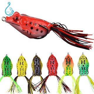 เหยื่อตกปลารูปกบ อุปกรณ์ตกปลา Colorful Frog Fishing Lure #Fisher007