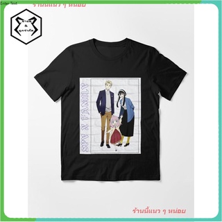 New Spy X Family - Sticker Essential T-Shirt เสื้อยืดพิมพ์ลาย เสื้อยืดลายการ์ตูนญี่ปุ่น คอกลม cotton แฟชั่น Unisex