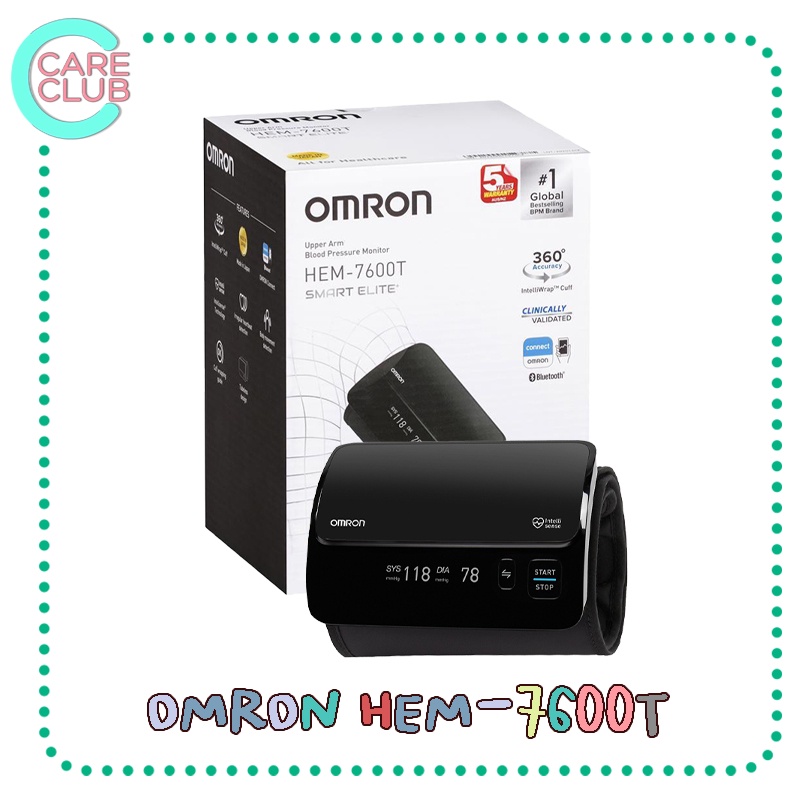 OMRON Blood Pressure Monitor HEM-7600T เครื่องวัดความดัน ออมรอน รุ่น HEM-7600T เชื่อมต่อโทรศัพท์ได้