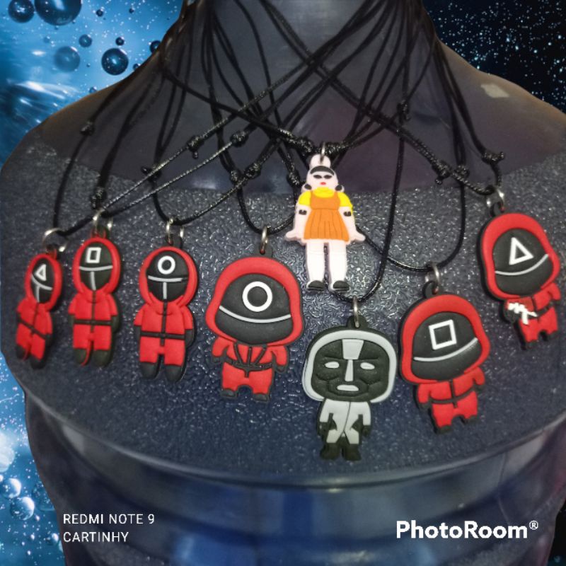 Bts bt21 สร้อยคอเกมปลาหมึก varied คอลเลกชันตัวละครอื่น ๆ cartinhy
