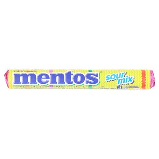 🔥แนะนำ!! เมนทอส ซาวร์ มิกซ์ ลูกอมรสสตรอเบอร์รี เลมอน องุ่น และสับปะรด 37กรัม Mentos Sour Mix, Strawberry, Candy, Grape a