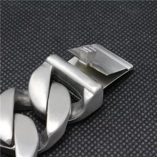 หนักขนาดใหญ่สีเงิน Cuban Curb Casting Link Chain สร้อยข้อมือ 316L สแตนเลส Cool Men กําไลข้อมือเครื่องประดับ 20 มม.