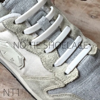 NT1 เชือกรองเท้าซิลิโคน เชือกรองเท้ายางยืด No.Tie.Shoelace (มี STOCK ของในไทยจริง)