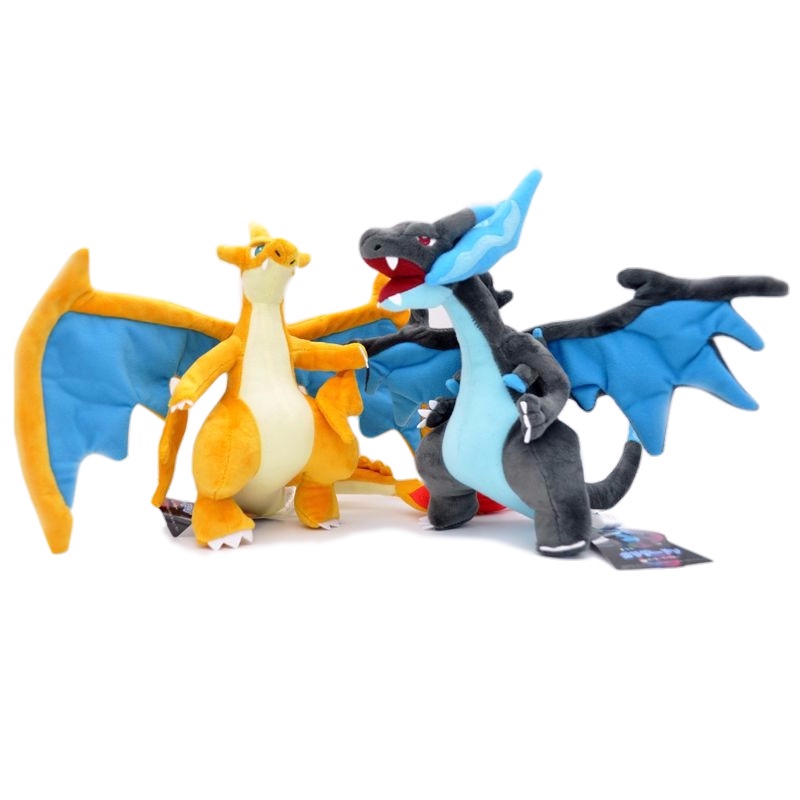 25 ซม.ญี่ปุ่นอะนิเมะ Pokemon Mega Charizard Charmander Evolution XY ของเล่นตุ๊กตาตุ๊กตานุ่มตุ๊กตาสัตว์สําหรับเด็กของขวัญเด็ก
