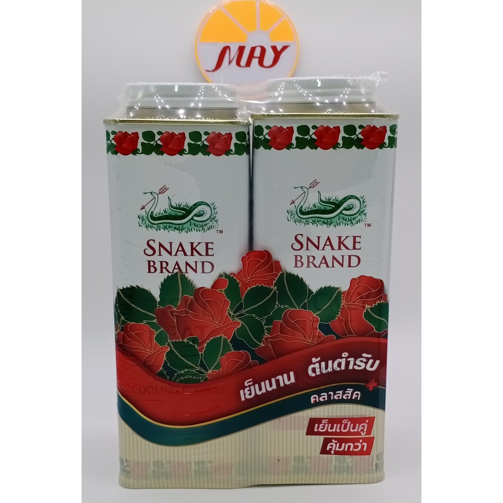 แป้งตรางู 280กรัม(แพ็ค2)#แป้งตรางู#SNAKE BRAND#แป้ง *สินค้าในภาพสำหรับตัวอย่างในการเลือกกลิ่น,สีค่ะ